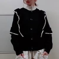 【i∀ri 】X frill cardigan