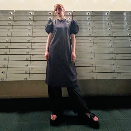 【i∀ri 】Layered gray one-piece