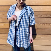 【i∀ri 】Skycheck summer jacket