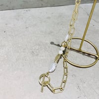 【i∀ri 】Pearl mixchain necklace