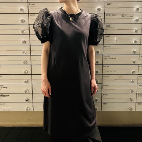 【i∀ri 】Layered gray one-piece