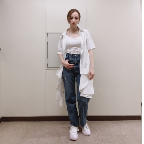 【i∀ri 】2way dress shirt