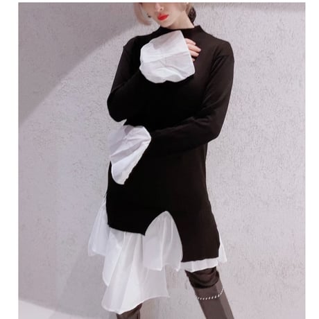 【i∀ri 】Asymmetry layered one-piece