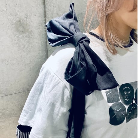 【i∀ri 】Stripe flower bag