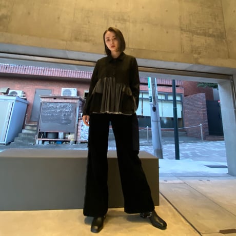 【i∀ri 】See-through layered shirt