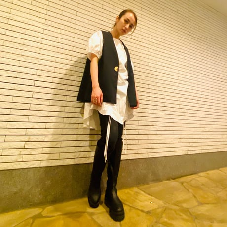 【i∀ri 】Side pleats gilet