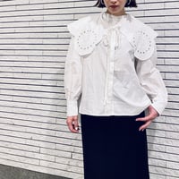 【i∀ri】Design collar shirt