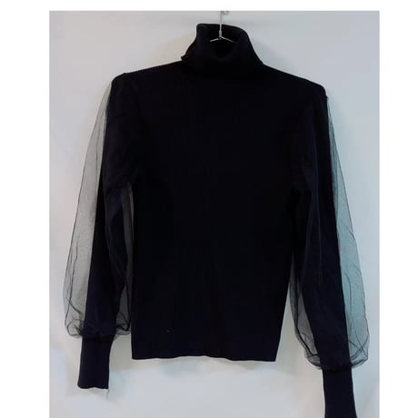 tulle Turtleneck knit