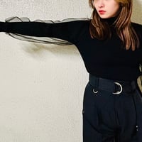 tulle Turtleneck knit