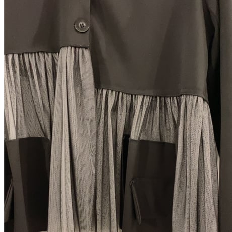 【i∀ri 】See-through layered shirt