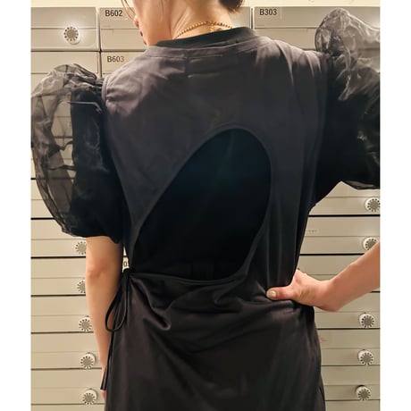 【i∀ri 】Layered gray one-piece