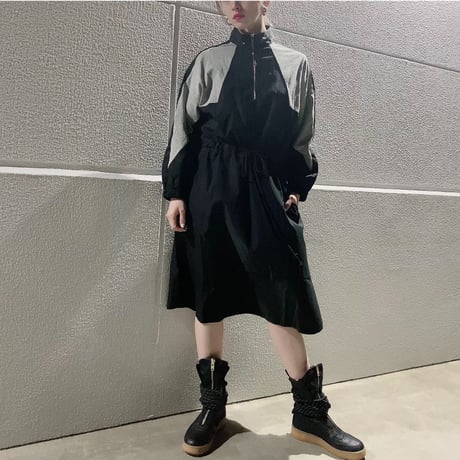 【i∀ri 】Zip one-piece dress