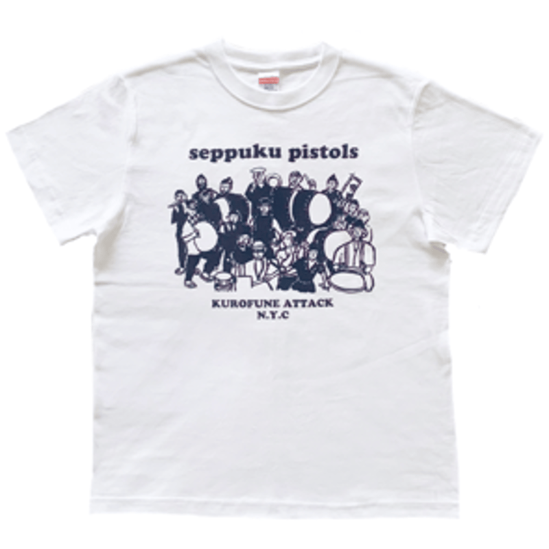 切腹ピストルズ t-shirt / white | tiger-cinema