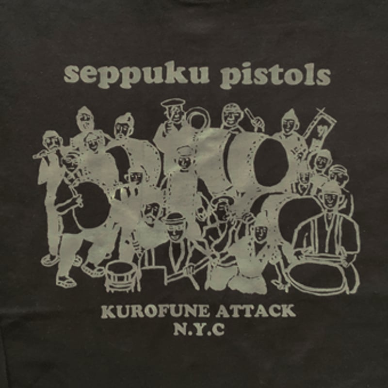 切腹ピストルズ long t-shirt / black | tiger-cinema