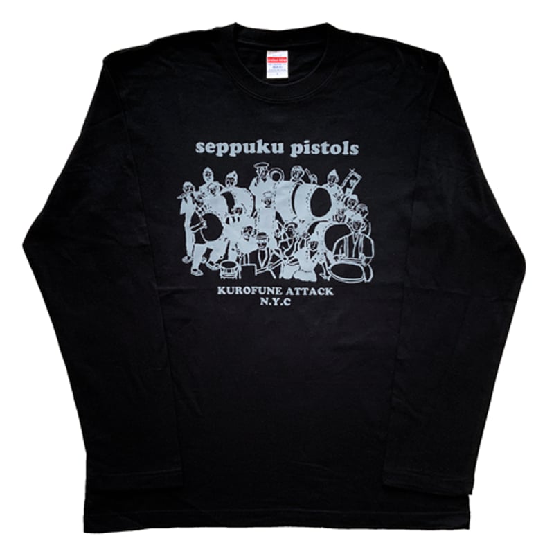 切腹ピストルズ long t-shirt / black | tiger-cinema