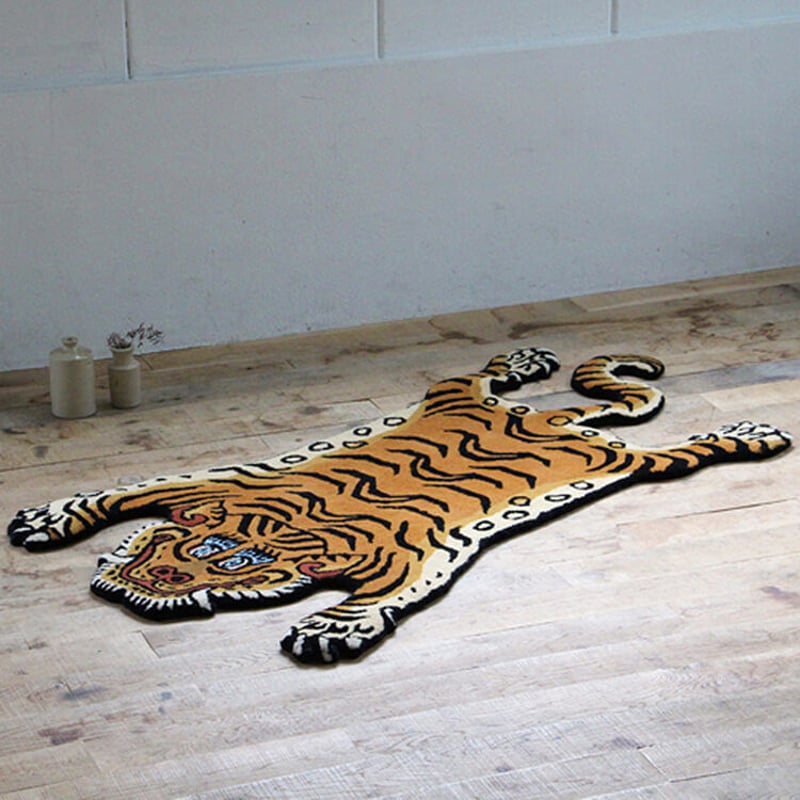 DETAIL Tibetan Tiger Rug Large チベタンタイガー ラグ ラージ