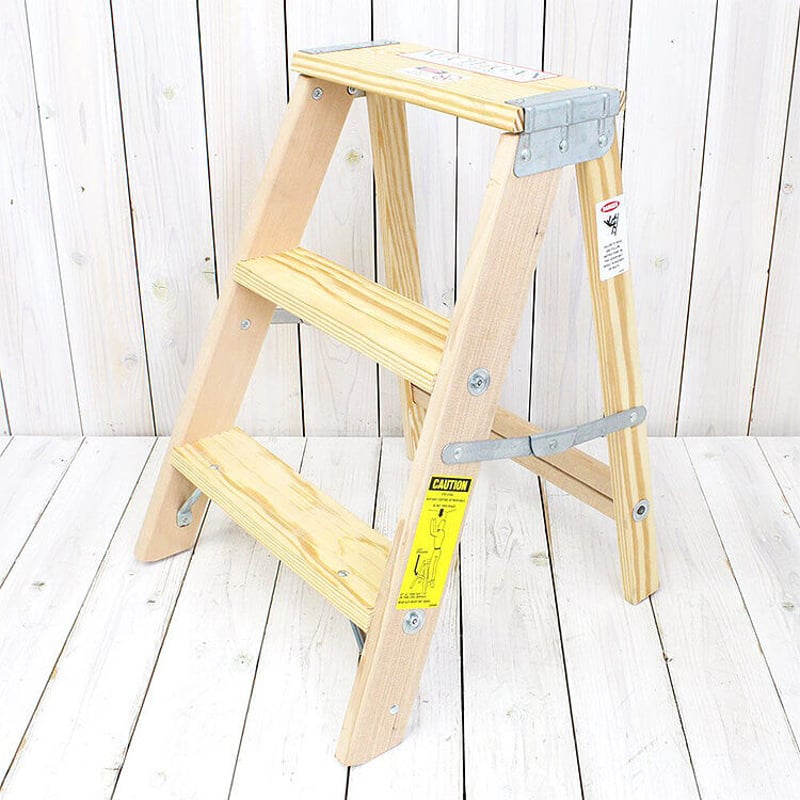 その他MICHIGAN LADDER Wood 3Step Ladder