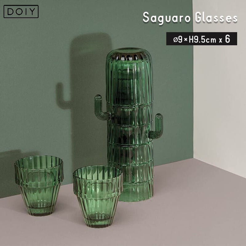 DOIY ドーイ Saguaro Glasses サワログラス グラス6個セット サボテン