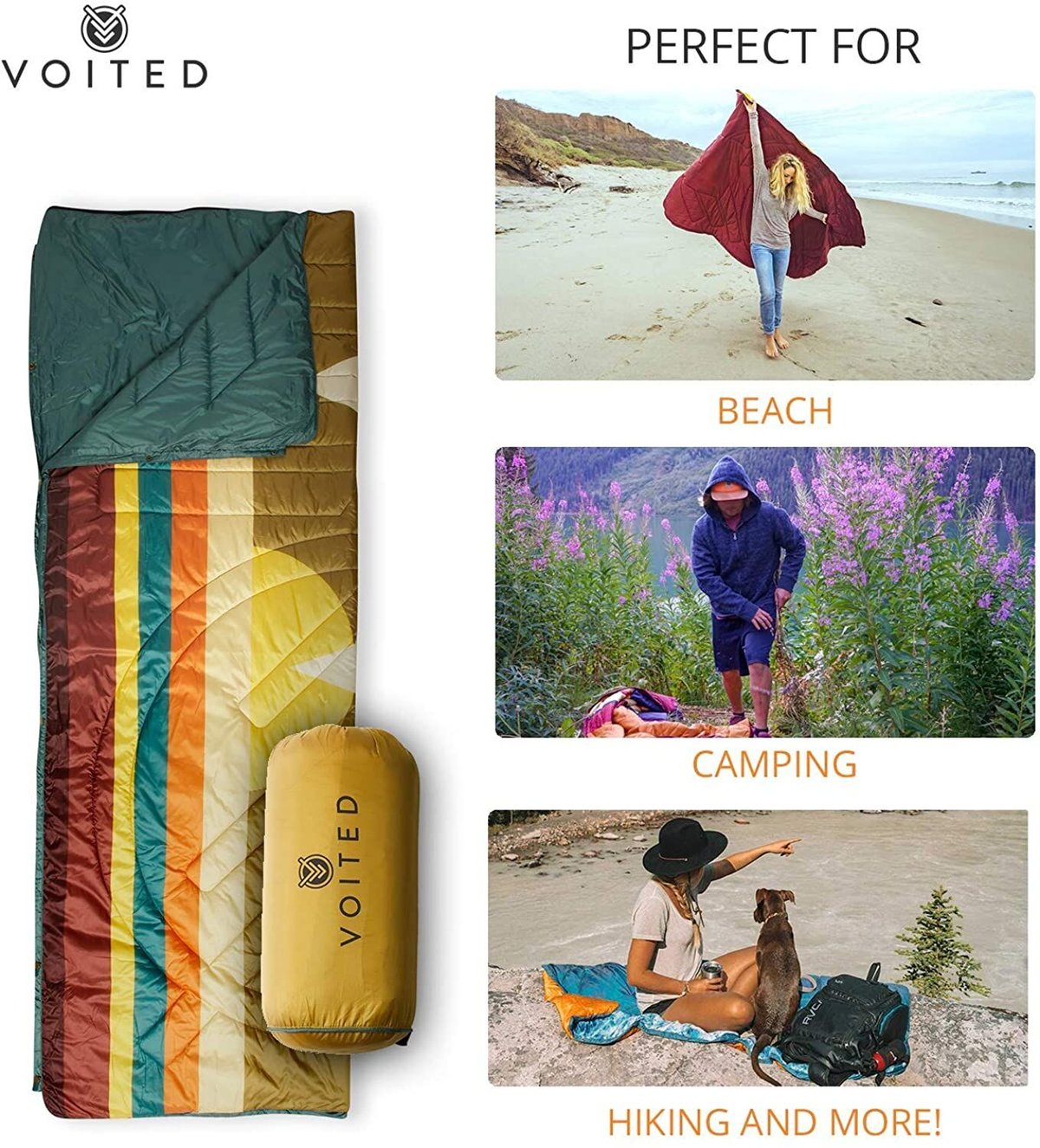 Voited アウトドア キャンプ ブランケット 毛布 寝袋 CLASSIC PILLOW BLANKET／VOITED（ボイテッド）｜愛着を持って