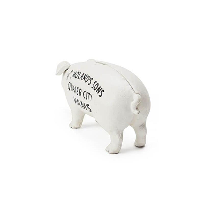 Hams Standing Pig Bank ハムズ スタンディング ピッグ バンク ホワイト