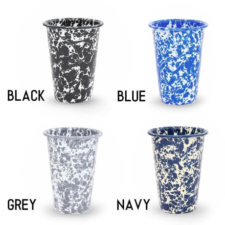 CROW CANYON HOME(クロウキャニオンホーム) スプラッター14oz タンブラー 360ml ホーロー 琺瑯 キャンプ アウトドア インテリア
