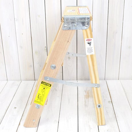 Michigan Ladder Co. ミシガンラダー Wood Stepladder Size 2 ウッドステップラダー サイズ2 脚立 木製 ディスプレイラック ステップ