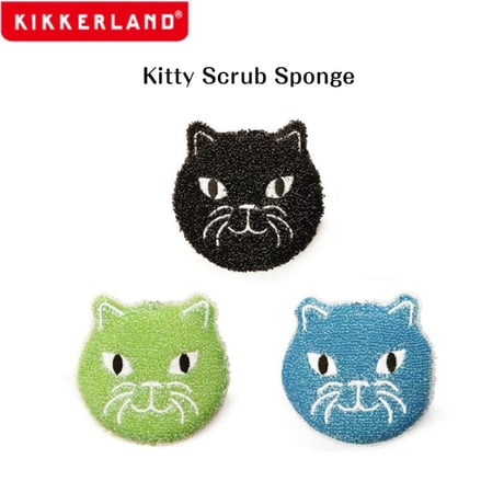 Kikkerland Kitty Scrub Sponge