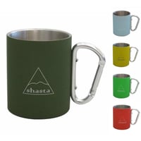 shasta(シャスタ) CARABINER MUG カラビナマグ ラバーコーティング アウトドア マグカップ 300ml 保温 保冷