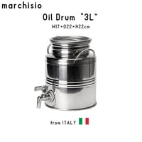 marchisio マルキジオ Oil Drum オイルドラム 3L ウォータージャグ ステンレス スチール イタリア製 アウトドア キャンプ グランピング