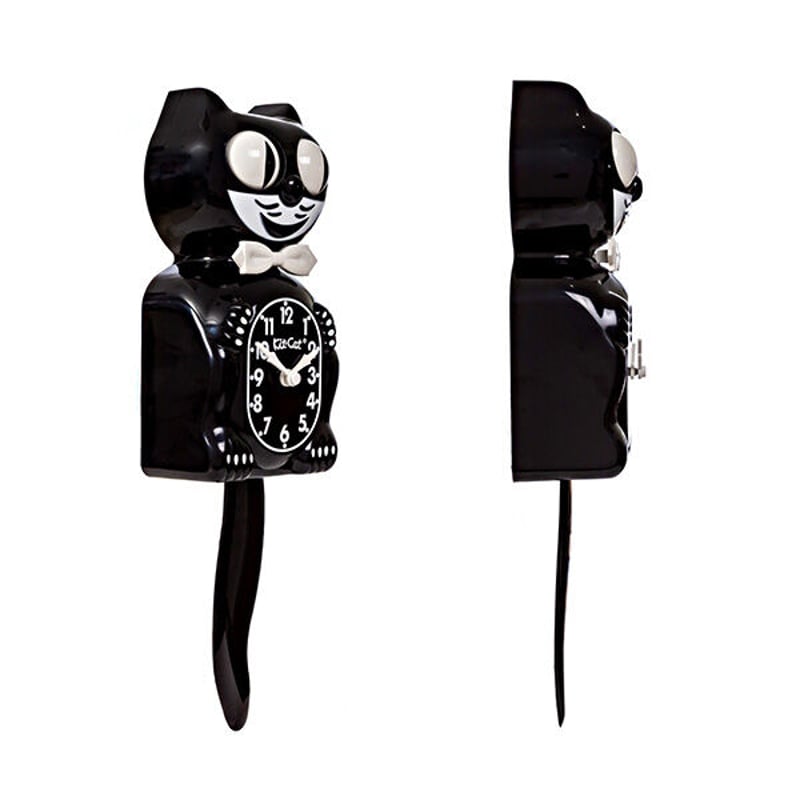 Kit Cat Clock キットキャットクロック ブラック BC1 壁掛け時計 Kit Cat Clock キットキャットクロック ブラック BC1 壁掛け時計