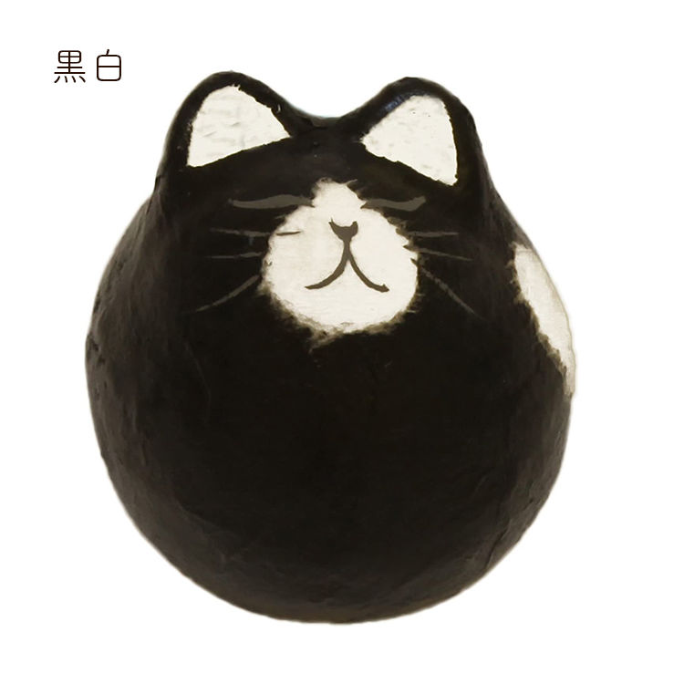 ひだまりのら おきあがりこぼし 起き上がり ニャンコ 小 三毛 黒白