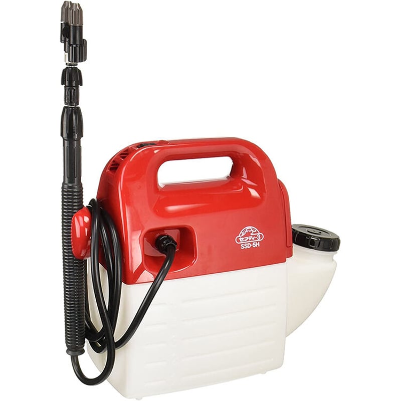 セフティー3 ハイパワー 電池式噴霧器 5L ホース1.7m ノズル40