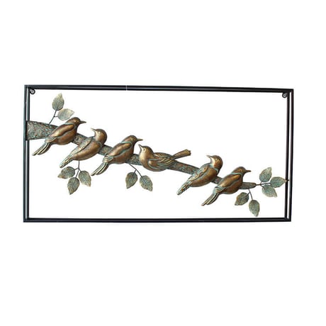 彩か(Saika）Wall Deco ブロンズ 6 Birds ウォールデコレーション アイアン 小鳥 インテリア CIL-92