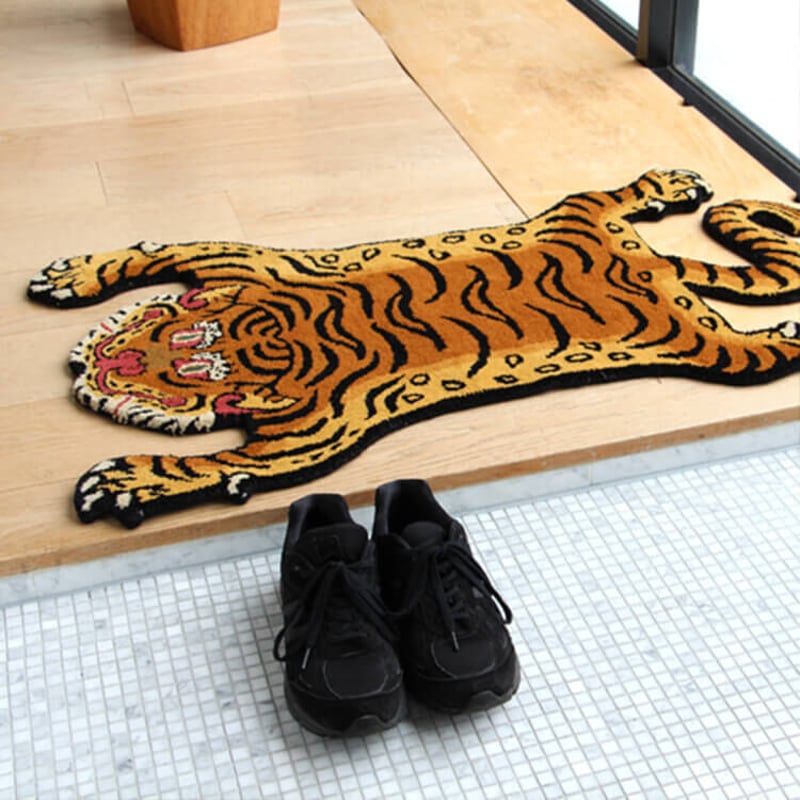 DETAIL Tibetan Tiger Rug / Small” チベタンタイガーラグ スモ DETAIL Tibetan Tiger Rug / Small” チベタンタイガーラグ スモ