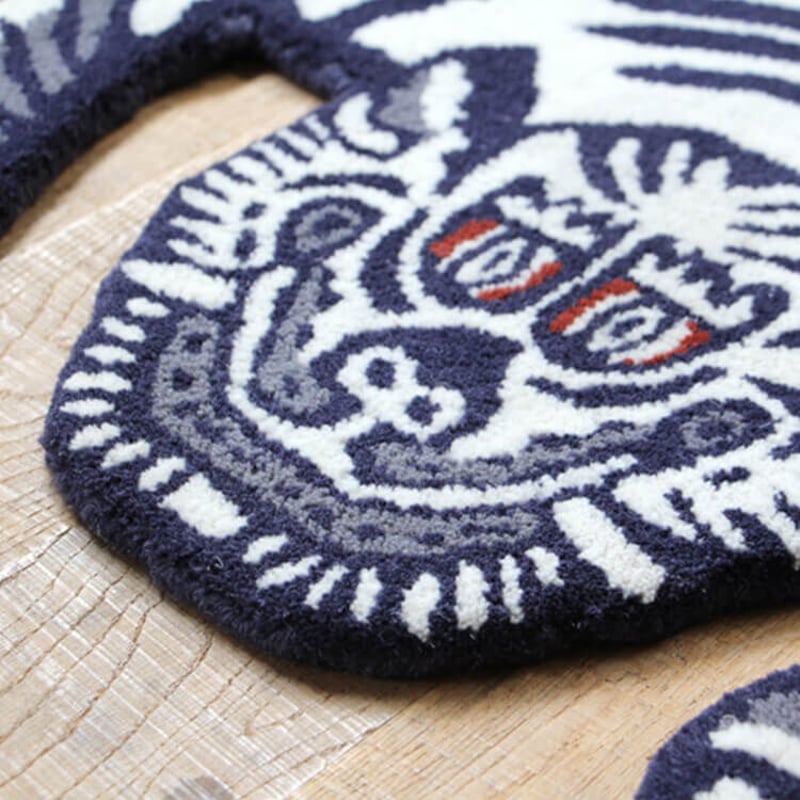 DETAIL Tibetan Tiger Rug “White / Small” チベタンタイ