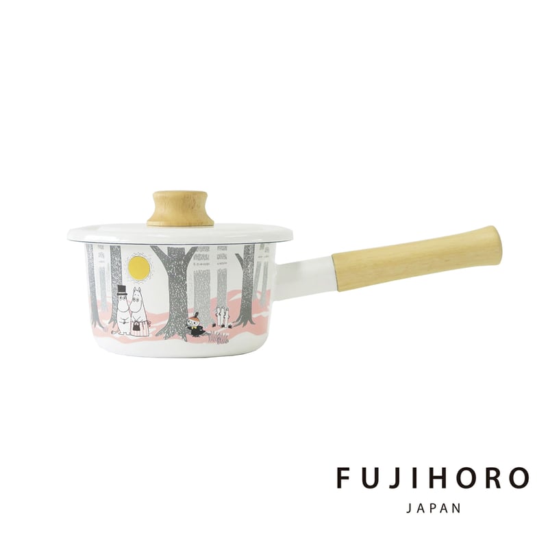富士ホーロー 「ムーミン」 ミルクパン 14cm ホーロー IH対応 MTF-14M