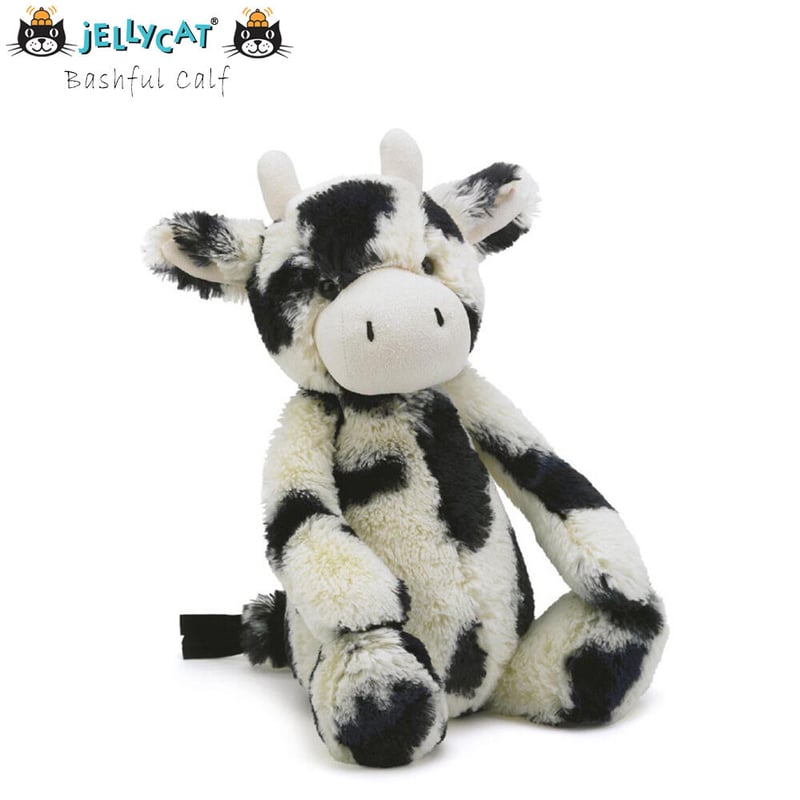 新品　 ジェリーキャット　ぬいぐるみ　バッシュフルカーフ　牛 Jellycat ジェリーキャット 子牛のぬいぐるみ Bashful Calf Medium_