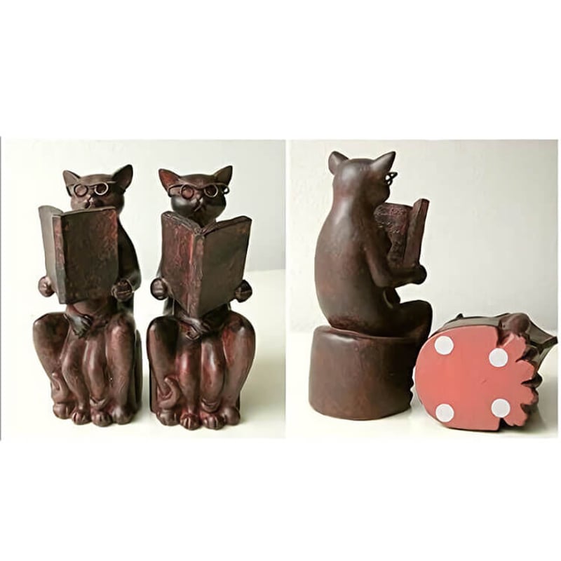Takahashi cat　ブックスエンド 現品限り 里帰り猫 Takahashi cat ブックスタンド 1970年代