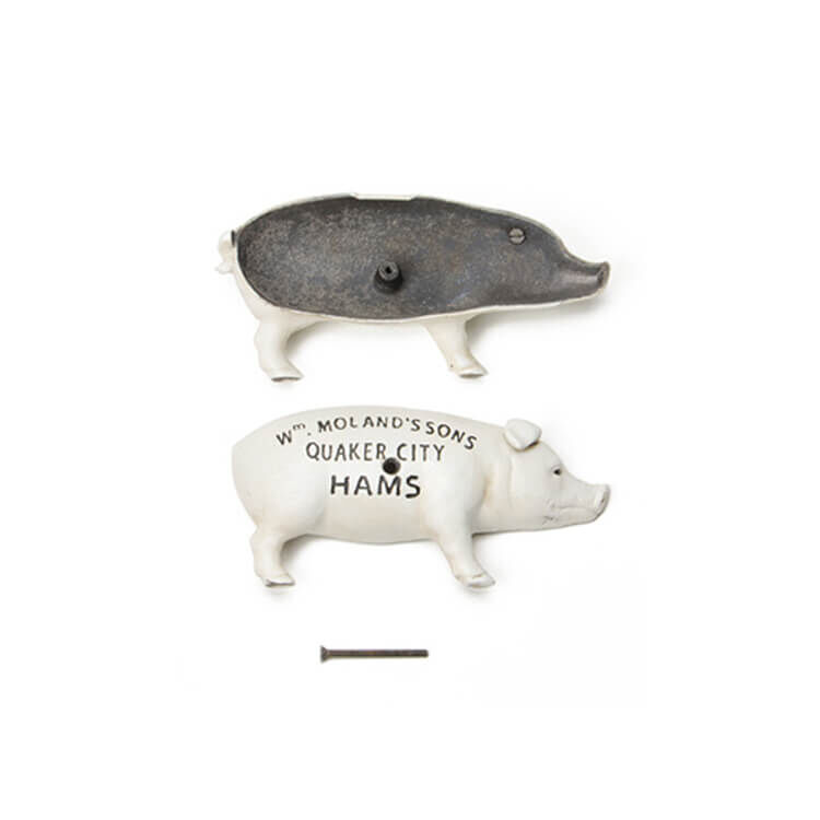 Hams Standing Pig Bank ハムズ スタンディング ピッグ バンク ホワイト