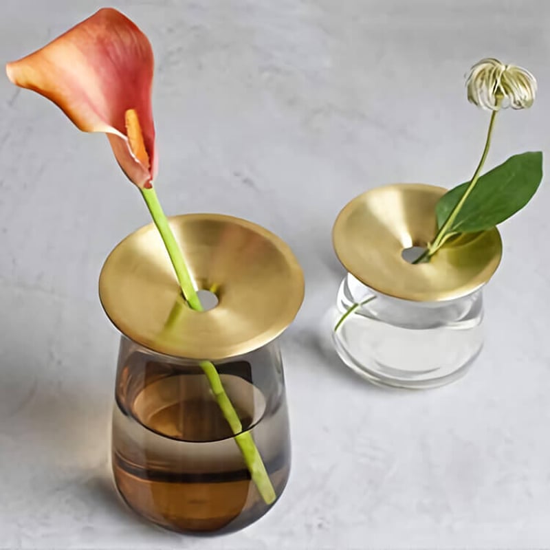 KINTO キントー LUNA ベース 80x130mm 花器 花瓶 一輪挿し ガラス | Y