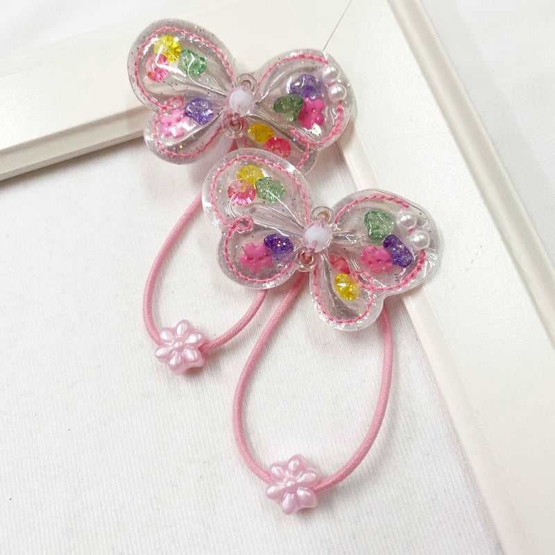 桜とうさぎちゃん ピンクハート ヘアゴム 桜とうさぎちゃん ピンクハート ヘアゴム 桜とうさぎちゃん ピンク