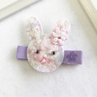 ベビークリップ  花柄うさぎ