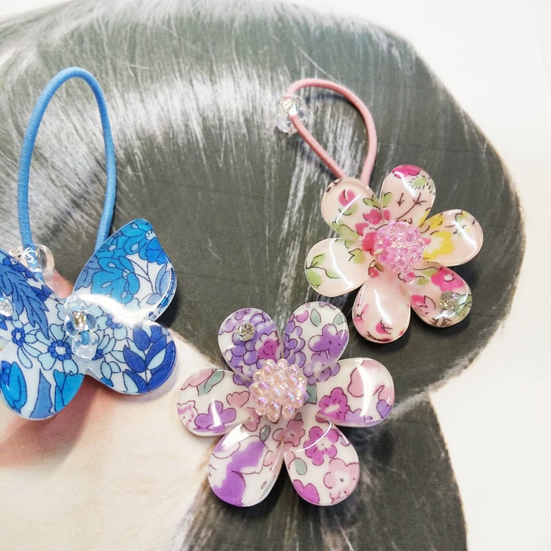 リバプリサマーヘアゴム 濃ピンク花 | SaintFarm セント・ファーム