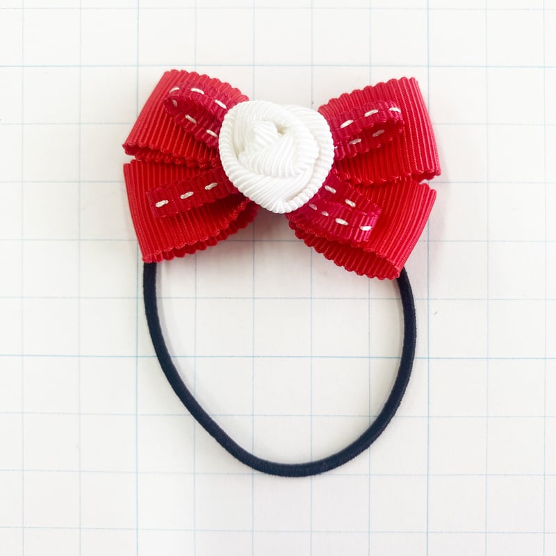ローズステッチヘアゴム 赤 | SaintFarm セント・ファーム