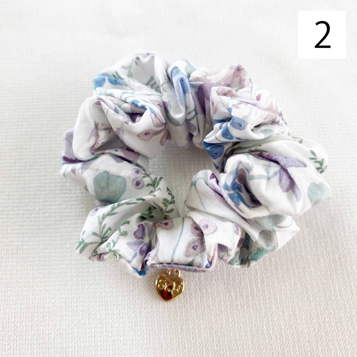 リバティプリントシュシュ パープル系 | SaintFarm セント・ファーム