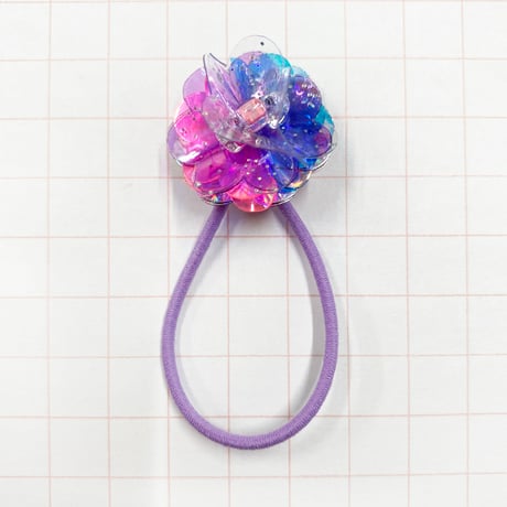 花火ミニゴム　ブルー×紫