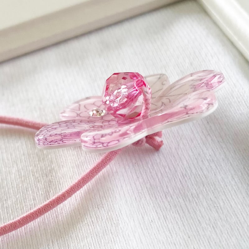 リバプリサマーヘアゴム 薄ピンク花 | SaintFarm セント・ファーム