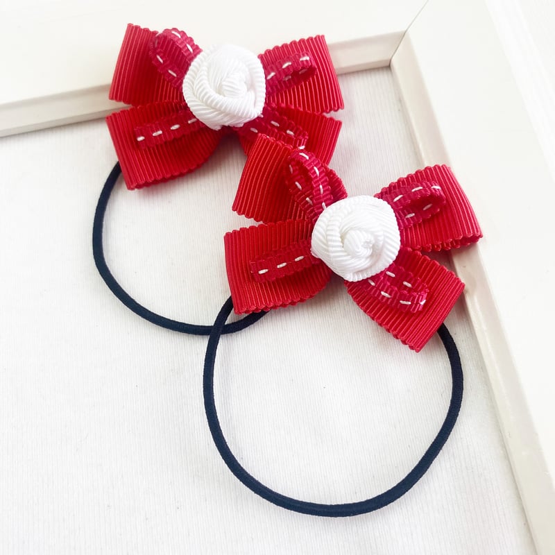 ローズステッチヘアゴム 赤 | SaintFarm セント・ファーム