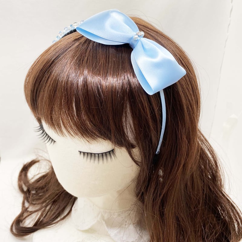 【R・カ】リボン・カチューシャ(クリスタルストーン) クリスタルリボンカチューシャ | SaintFarm セント・ファーム