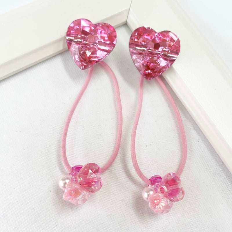 グラデハートヘアゴム ピンク | SaintFarm セント・ファーム